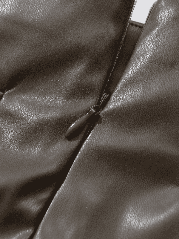 Be Bold in This Low Rise Black Mini Faux Leather Skort - Just The Fly Way