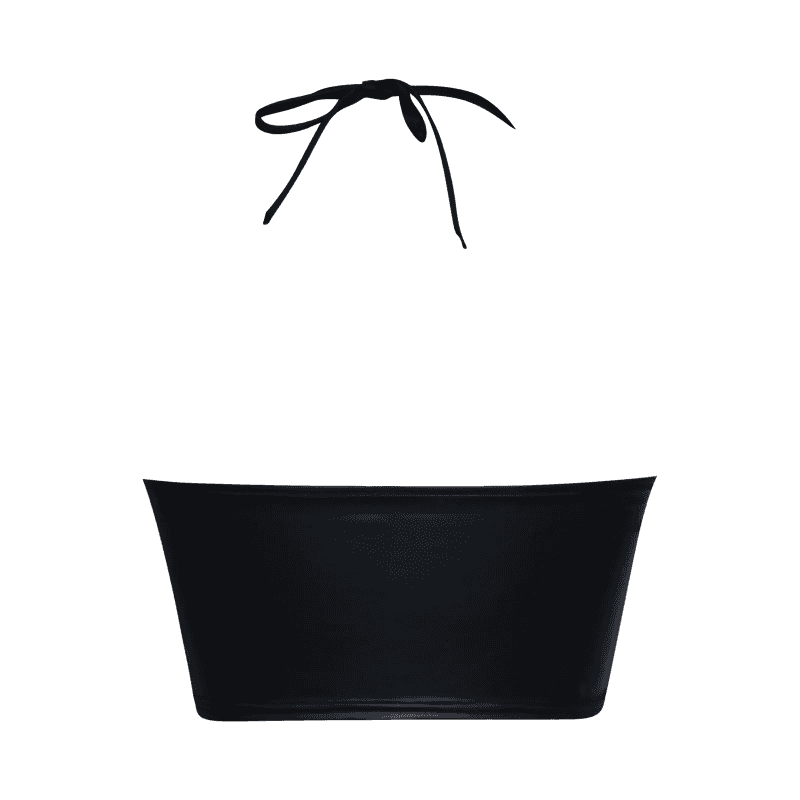 What a Daring and Bold Look with This Faux Leather Halter Top - Just The Fly Way