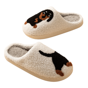 Women's Dachshund Indoor Slippers, Comfortable, Soft, Adorable - Just The Fly Way