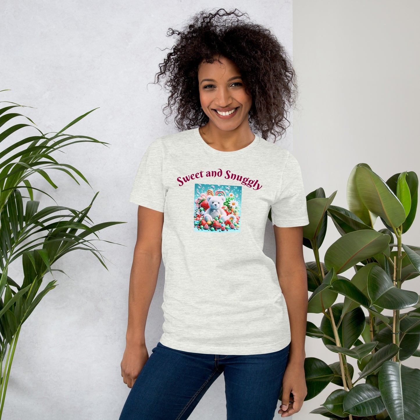 Adorable and Cozy Teddy Bear and Candy T-Shirt to Display Your Endearing Charm - Just The Fly Way