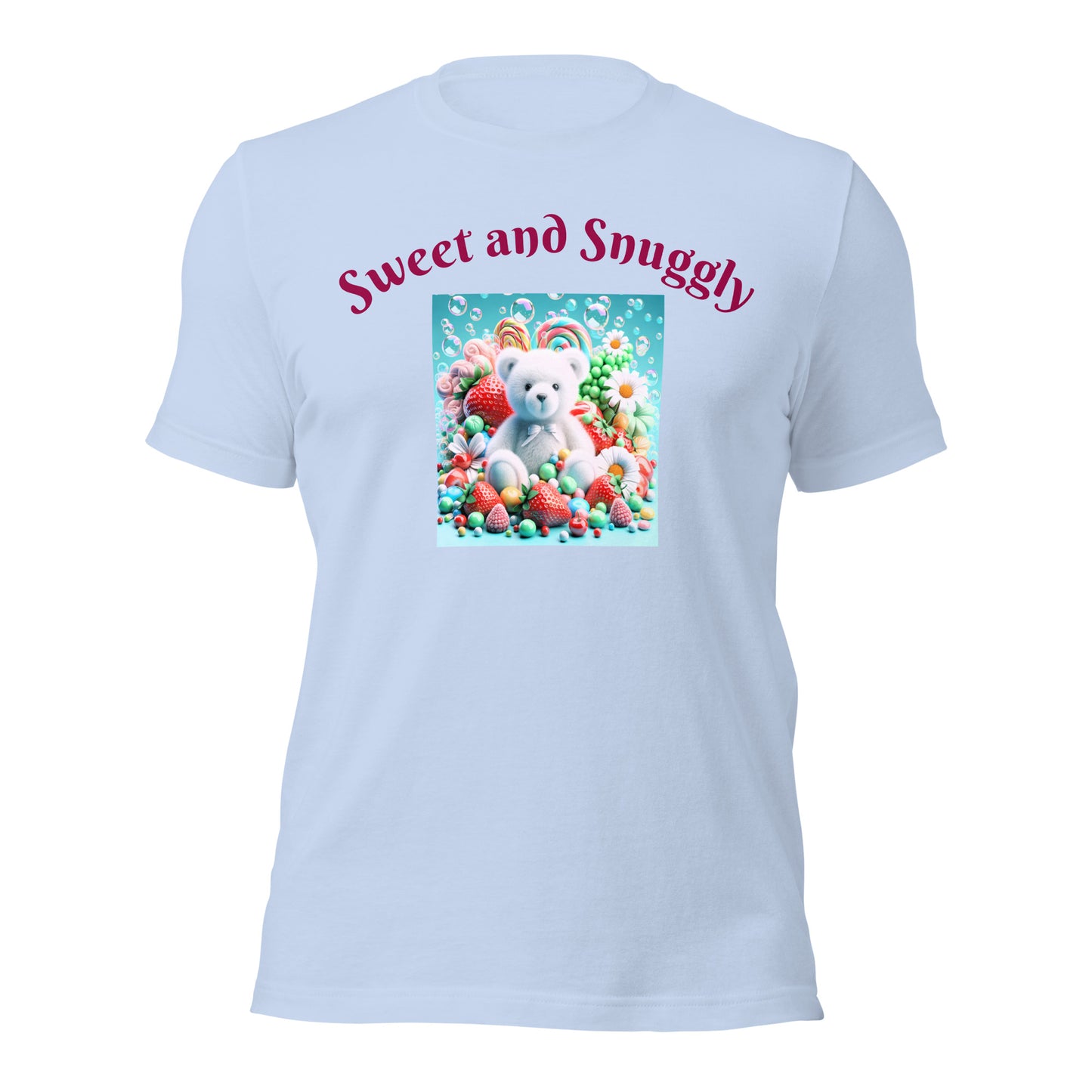 Adorable and Cozy Teddy Bear and Candy T-Shirt to Display Your Endearing Charm - Just The Fly Way