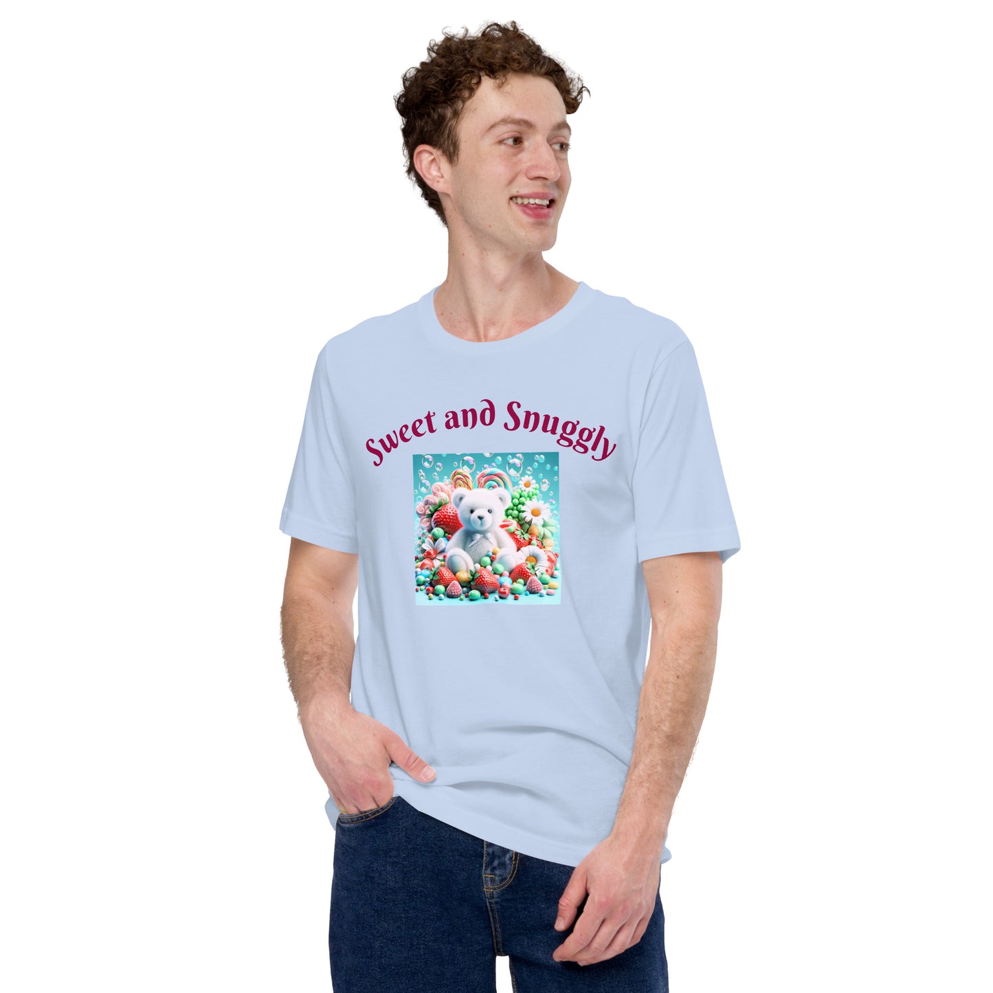 Adorable and Cozy Teddy Bear and Candy T-Shirt to Display Your Endearing Charm - Just The Fly Way