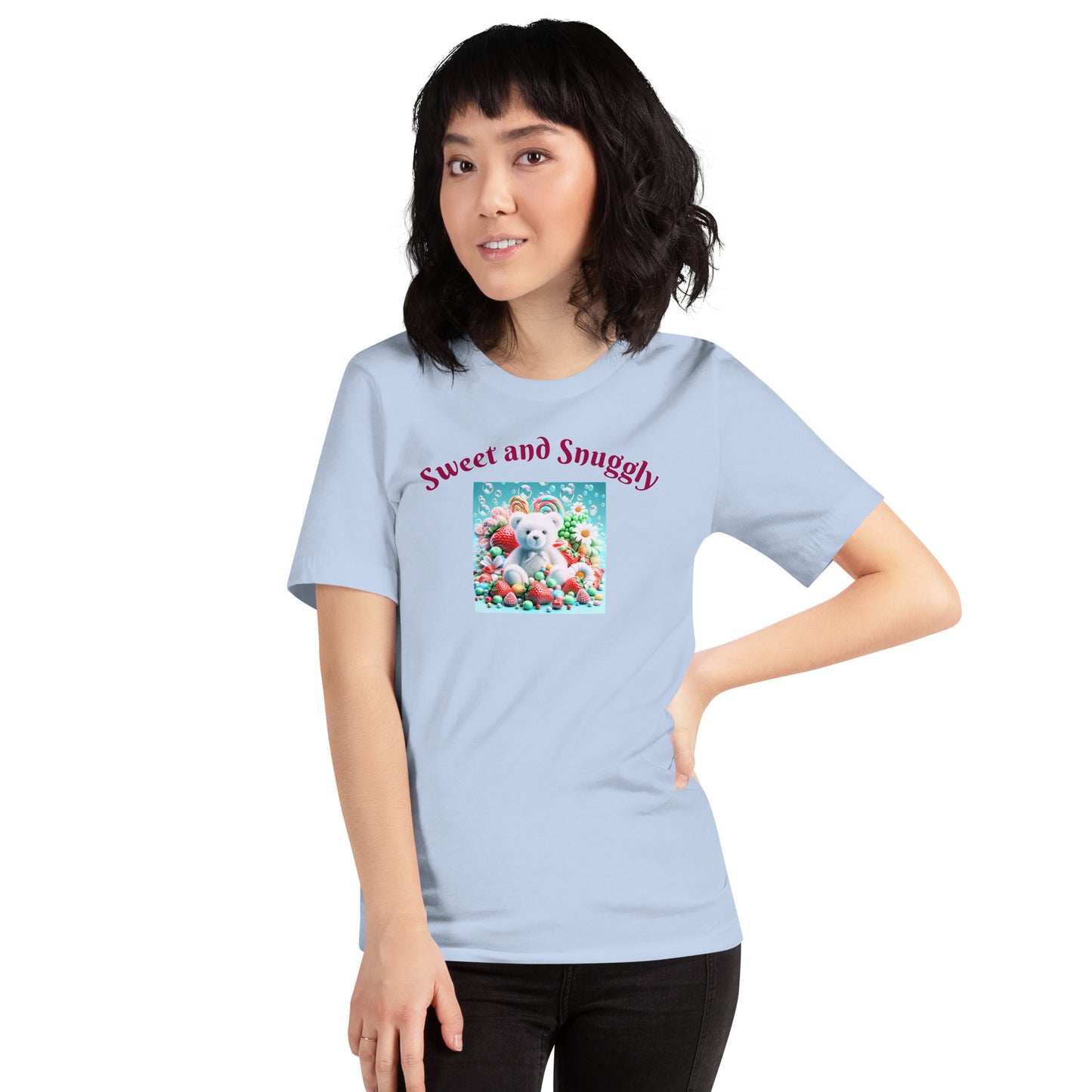 Adorable and Cozy Teddy Bear and Candy T-Shirt to Display Your Endearing Charm - Just The Fly Way