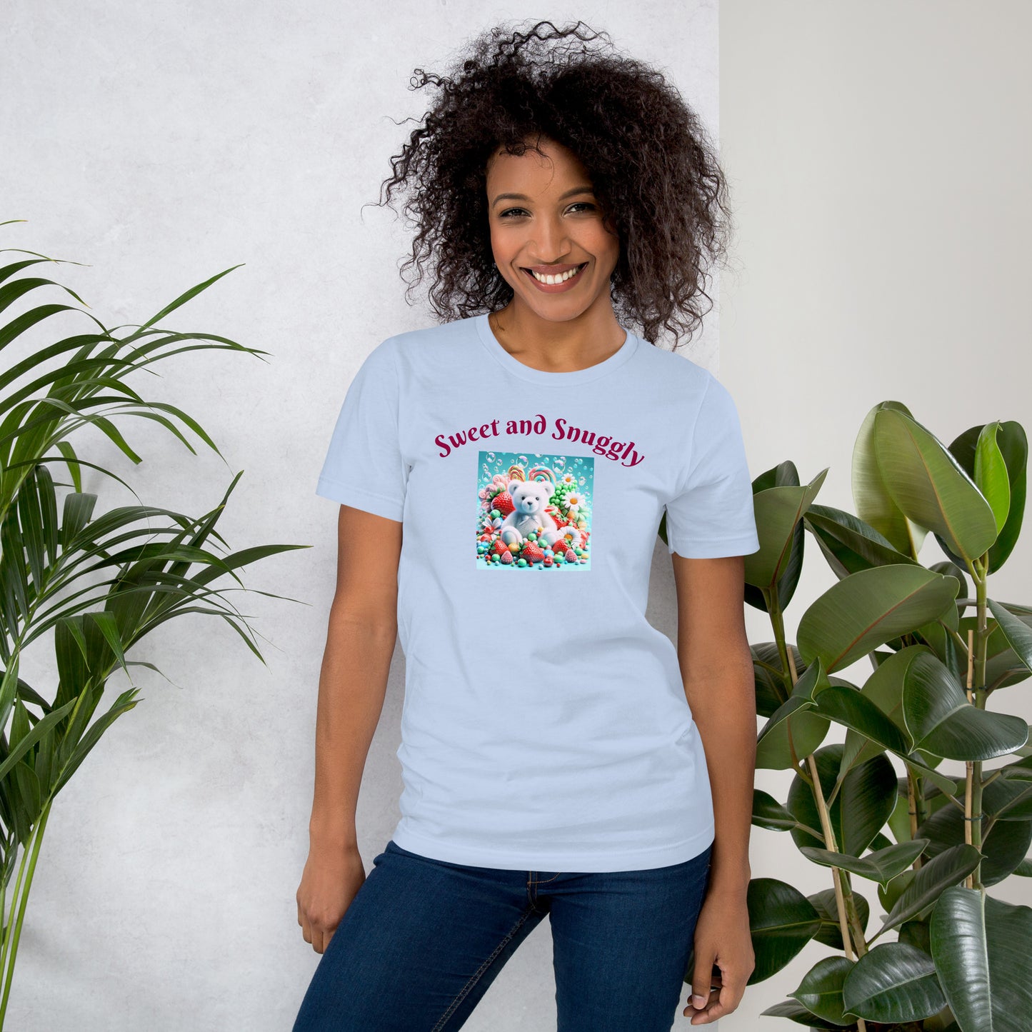 Adorable and Cozy Teddy Bear and Candy T-Shirt to Display Your Endearing Charm - Just The Fly Way