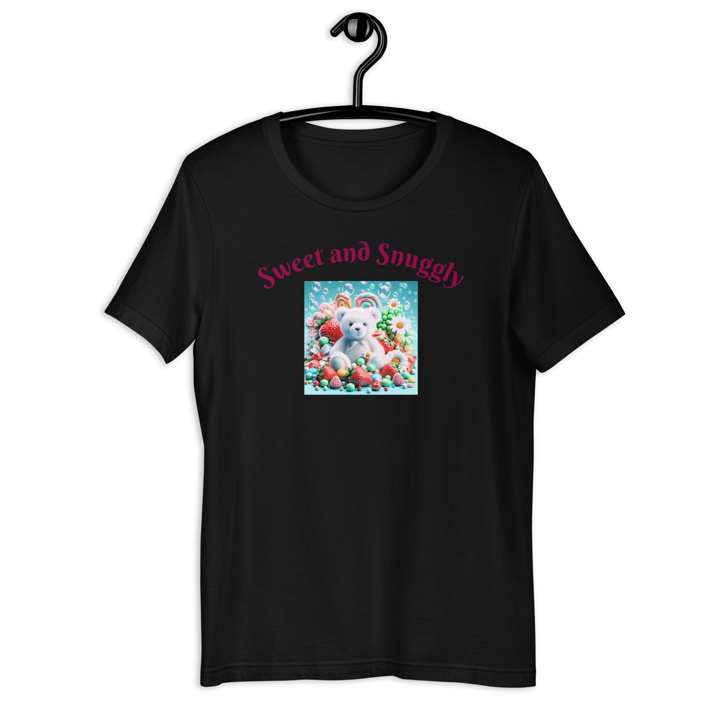 Adorable and Cozy Teddy Bear and Candy T-Shirt to Display Your Endearing Charm - Just The Fly Way