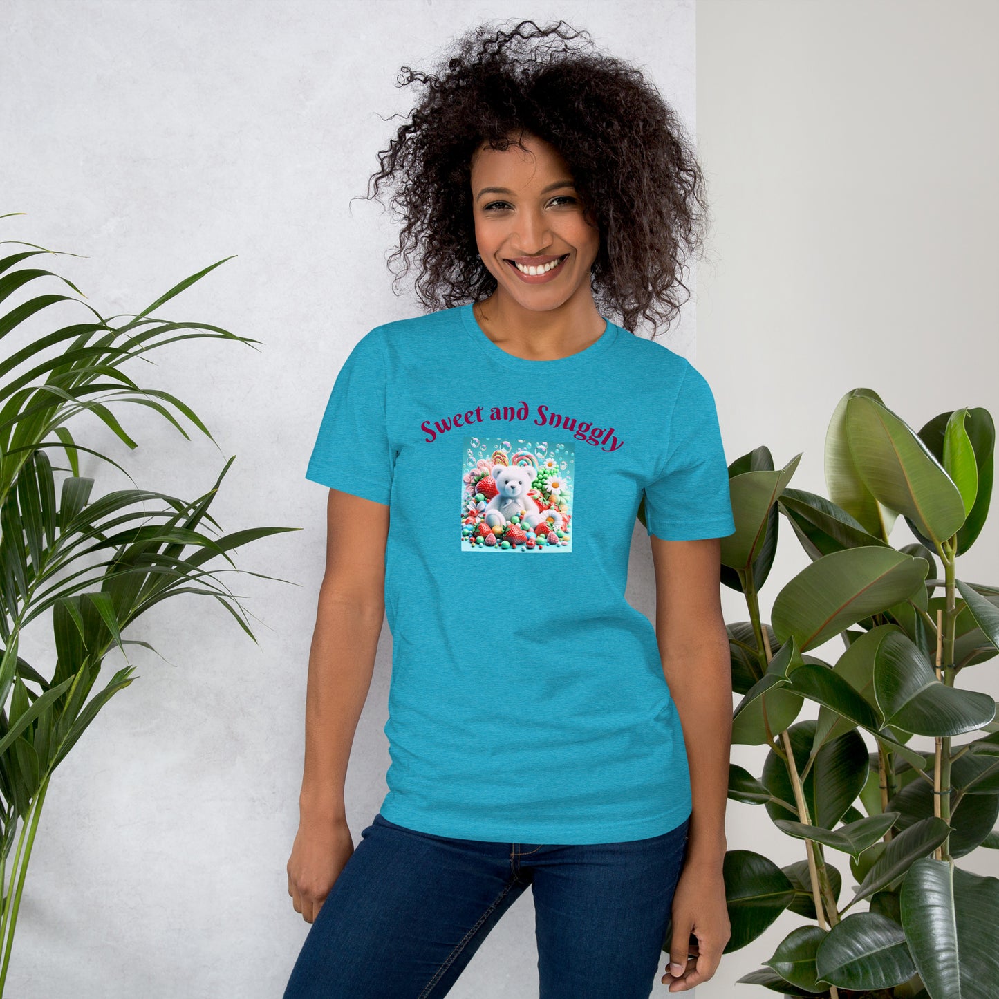 Adorable and Cozy Teddy Bear and Candy T-Shirt to Display Your Endearing Charm - Just The Fly Way