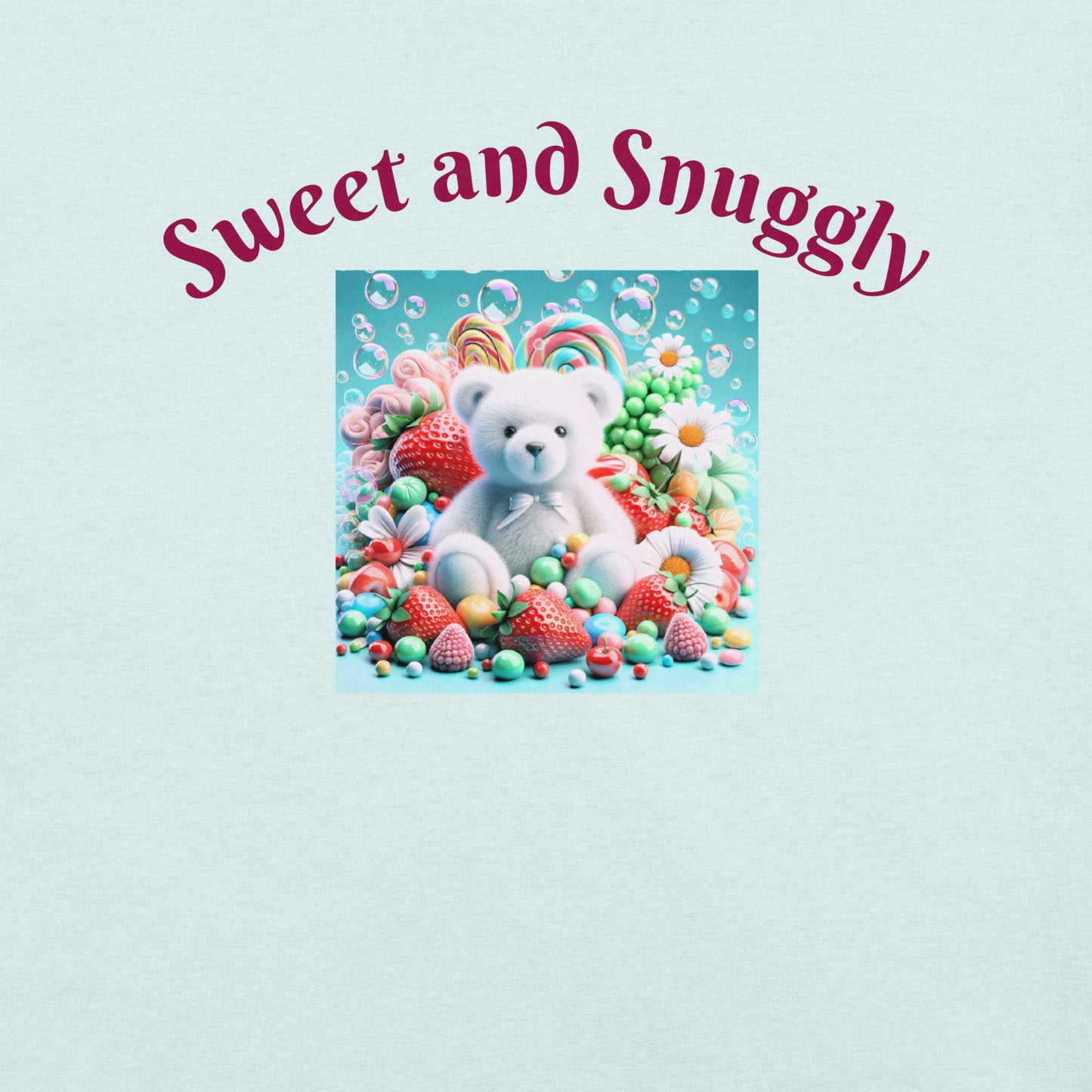 Adorable and Cozy Teddy Bear and Candy T-Shirt to Display Your Endearing Charm - Just The Fly Way