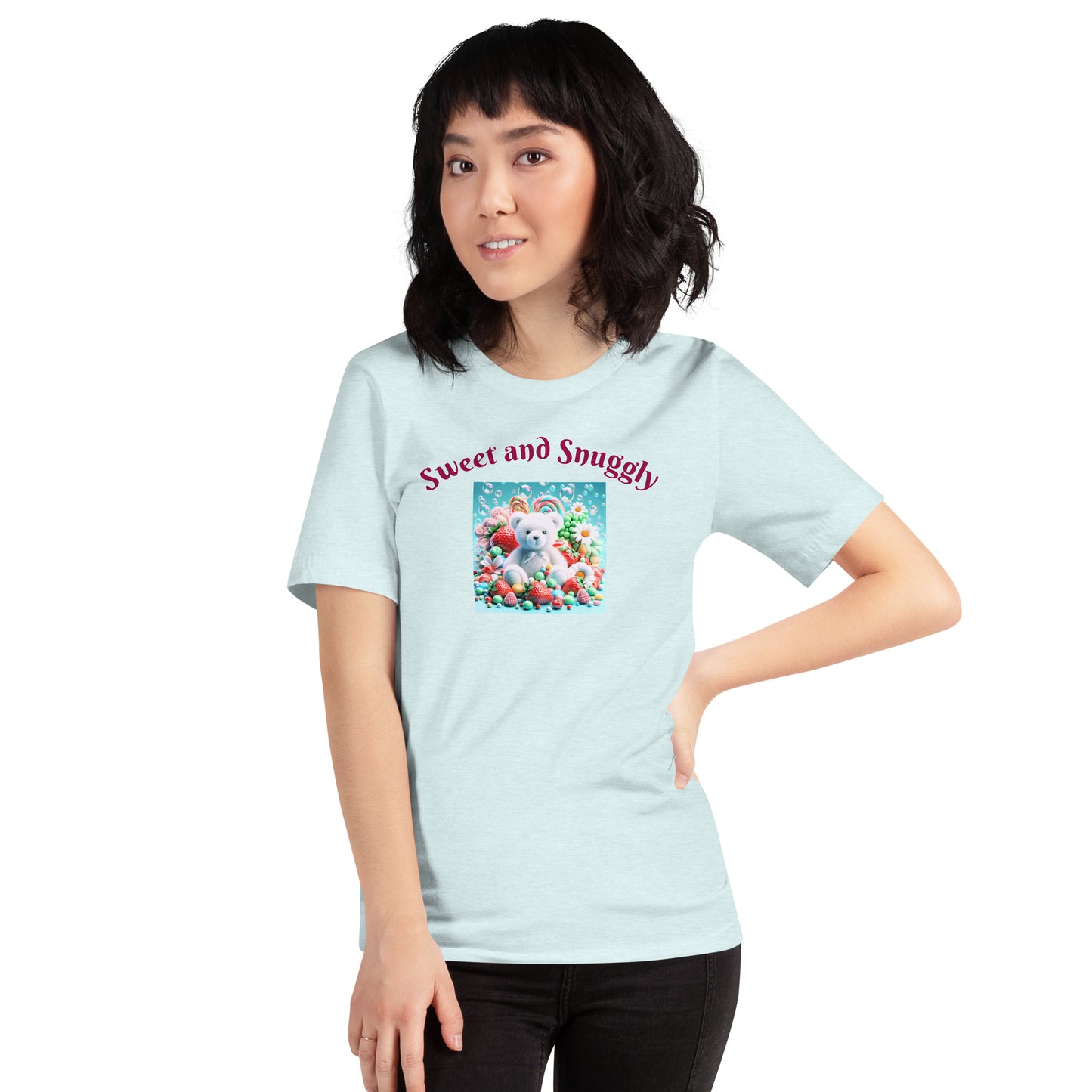 Adorable and Cozy Teddy Bear and Candy T-Shirt to Display Your Endearing Charm - Just The Fly Way