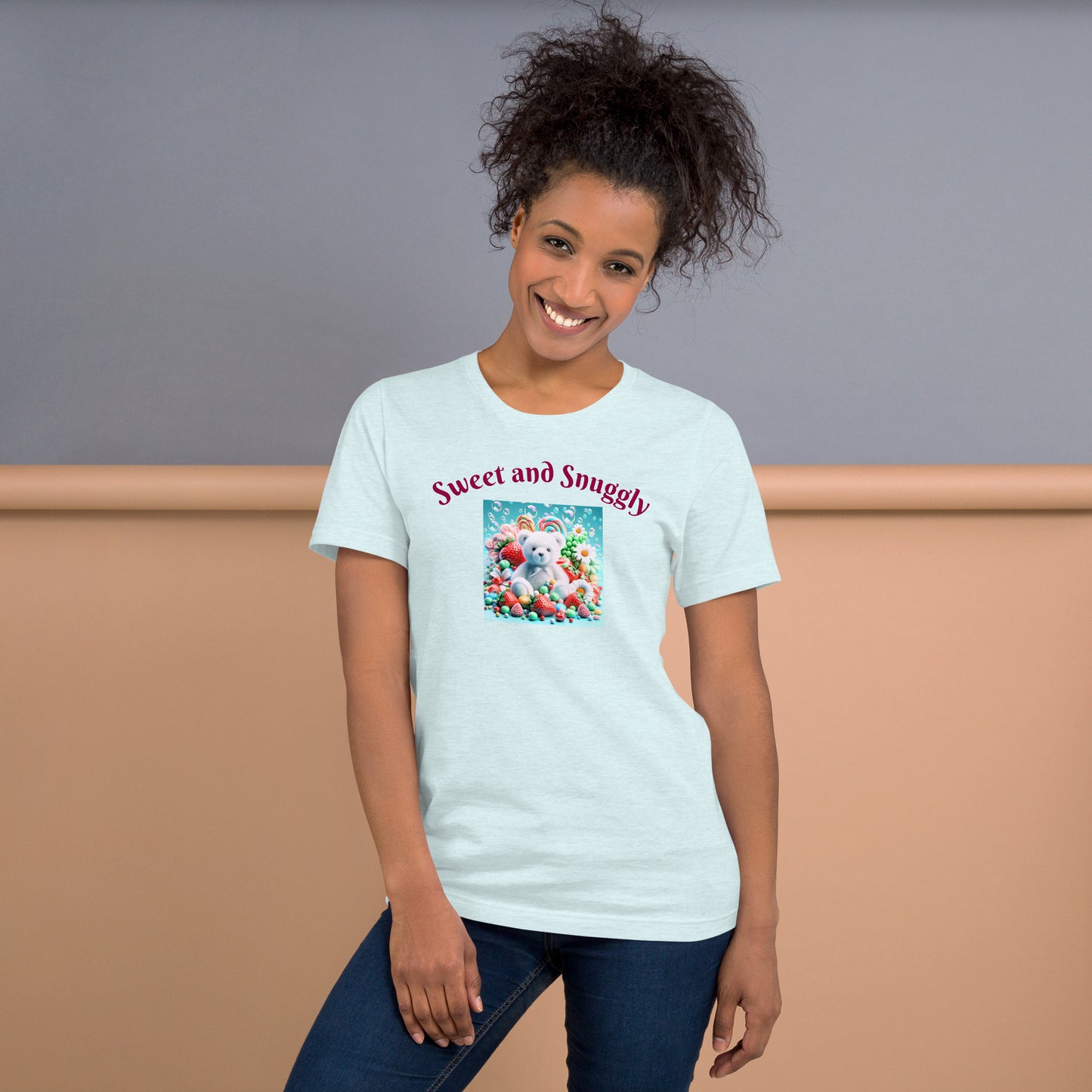 Adorable and Cozy Teddy Bear and Candy T-Shirt to Display Your Endearing Charm - Just The Fly Way