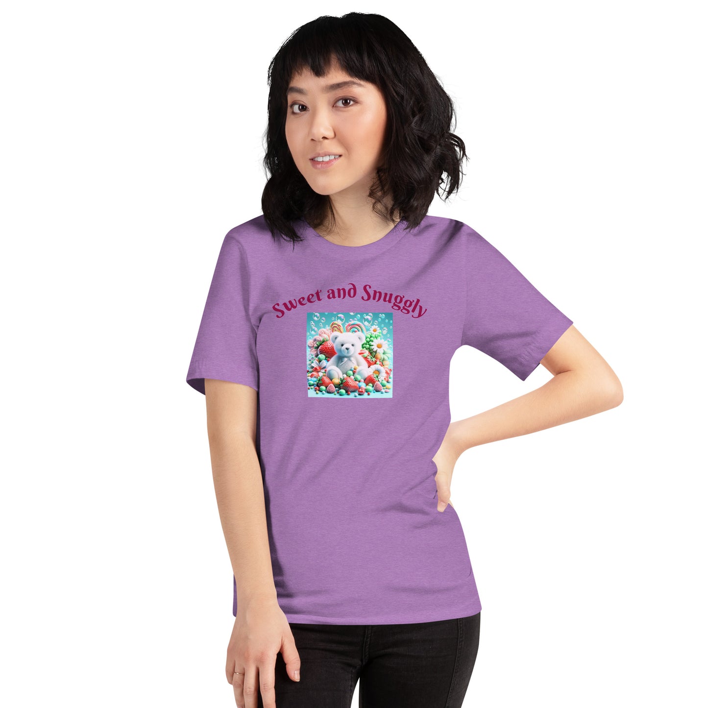 Adorable and Cozy Teddy Bear and Candy T-Shirt to Display Your Endearing Charm - Just The Fly Way