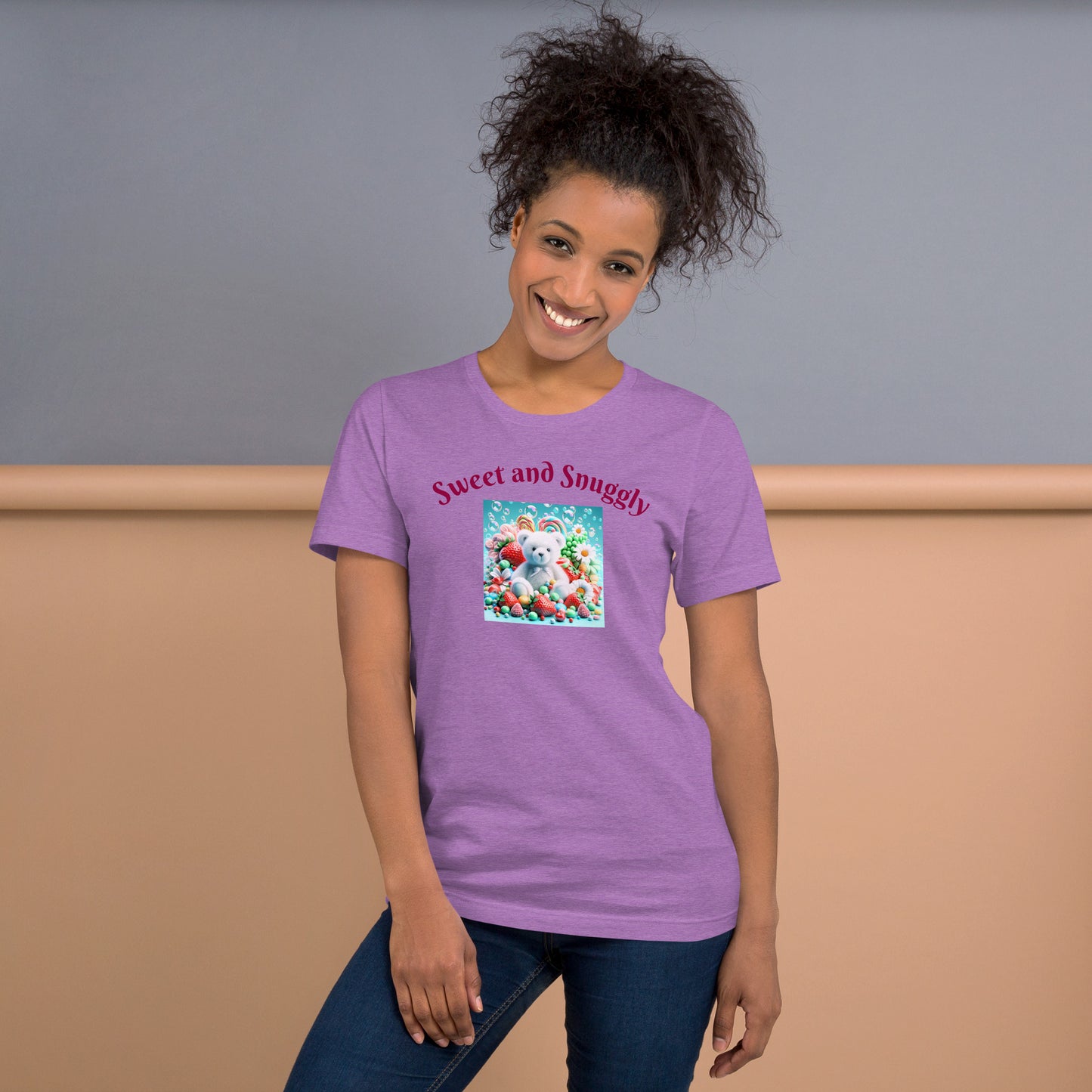 Adorable and Cozy Teddy Bear and Candy T-Shirt to Display Your Endearing Charm - Just The Fly Way