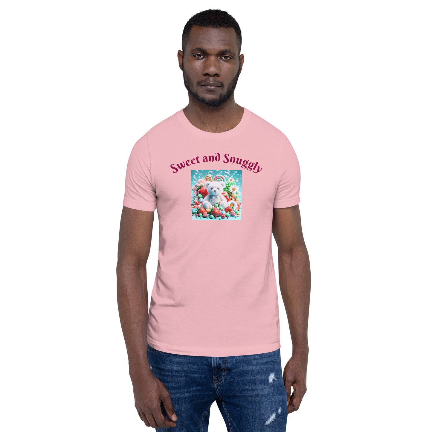 Adorable and Cozy Teddy Bear and Candy T-Shirt to Display Your Endearing Charm - Just The Fly Way