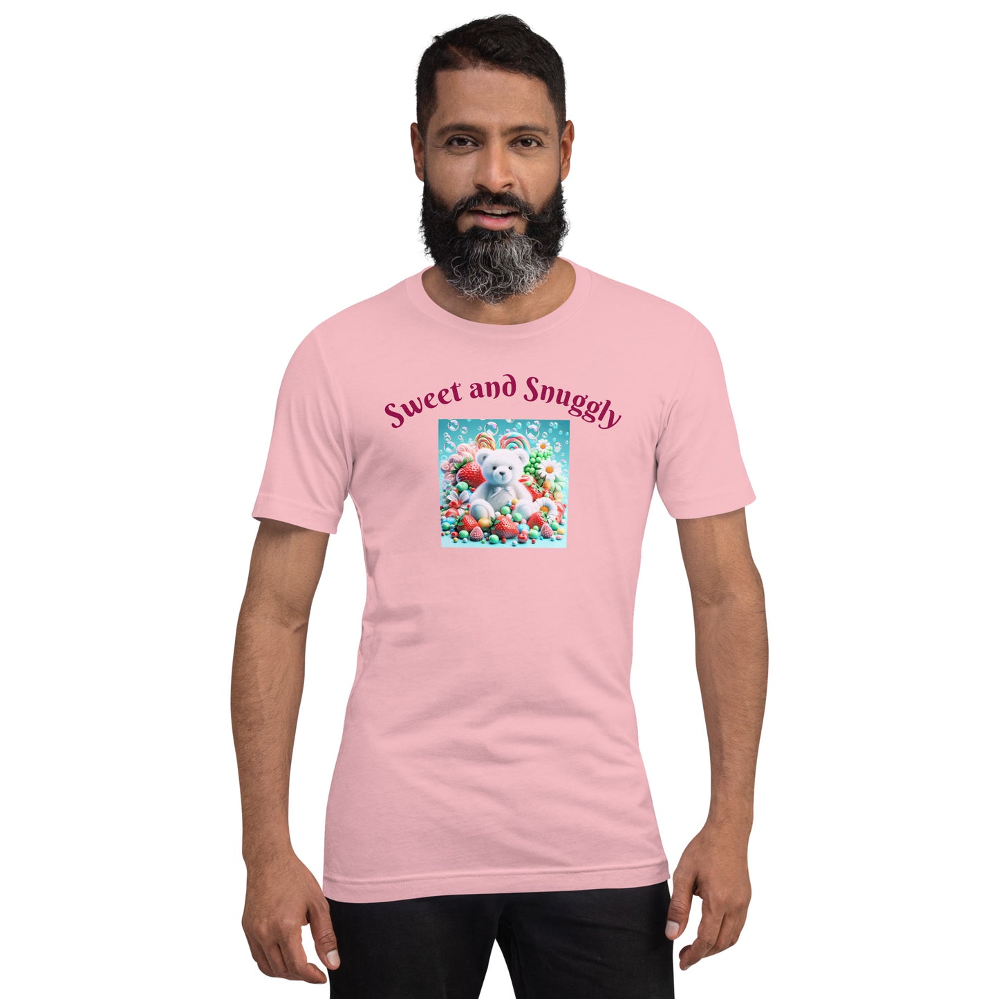 Adorable and Cozy Teddy Bear and Candy T-Shirt to Display Your Endearing Charm - Just The Fly Way