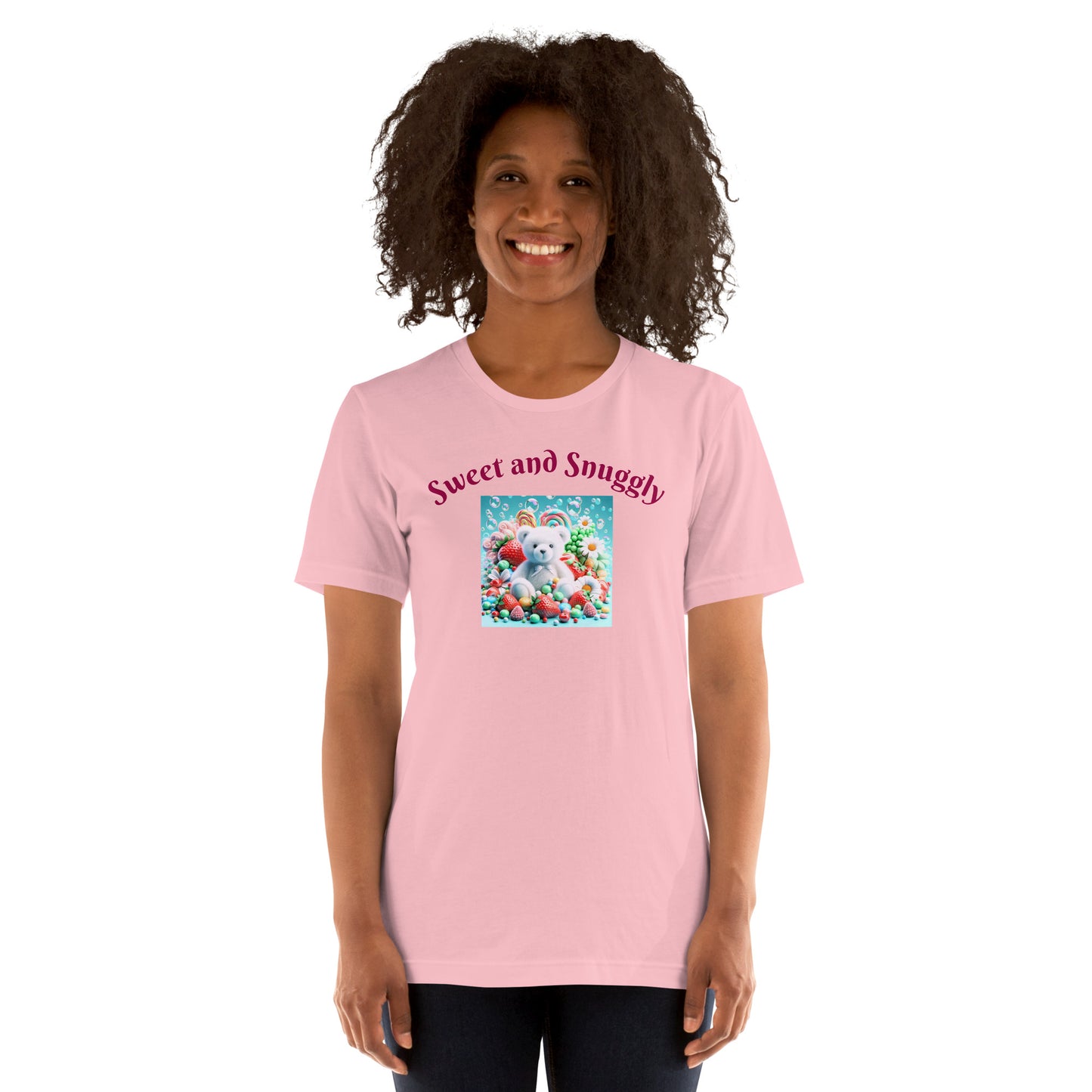 Adorable and Cozy Teddy Bear and Candy T-Shirt to Display Your Endearing Charm - Just The Fly Way
