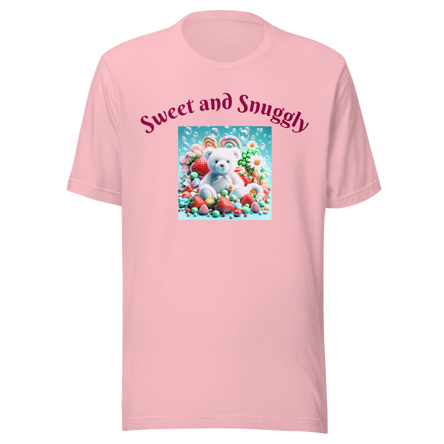 Adorable and Cozy Teddy Bear and Candy T-Shirt to Display Your Endearing Charm - Just The Fly Way