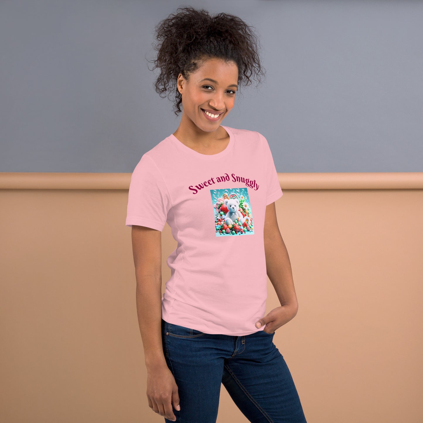 Adorable and Cozy Teddy Bear and Candy T-Shirt to Display Your Endearing Charm - Just The Fly Way