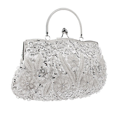 Evening Party Clutch Bag Small Totes Mini Wallets Women's Handbag Exquisite Ladies Beaded Embroidered Wedding Party Handbag - Just The Fly Way