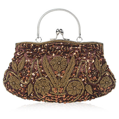 Evening Party Clutch Bag Small Totes Mini Wallets Women's Handbag Exquisite Ladies Beaded Embroidered Wedding Party Handbag - Just The Fly Way
