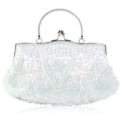 Evening Party Clutch Bag Small Totes Mini Wallets Women's Handbag Exquisite Ladies Beaded Embroidered Wedding Party Handbag - Just The Fly Way
