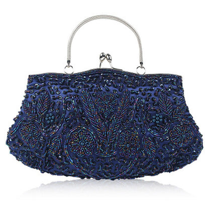 Evening Party Clutch Bag Small Totes Mini Wallets Women's Handbag Exquisite Ladies Beaded Embroidered Wedding Party Handbag - Just The Fly Way