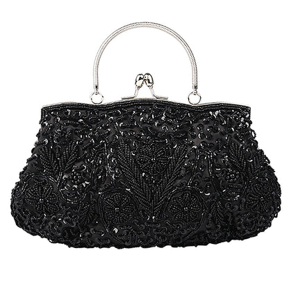 Evening Party Clutch Bag Small Totes Mini Wallets Women's Handbag Exquisite Ladies Beaded Embroidered Wedding Party Handbag - Just The Fly Way