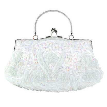 Evening Party Clutch Bag Small Totes Mini Wallets Women's Handbag Exquisite Ladies Beaded Embroidered Wedding Party Handbag - Just The Fly Way