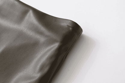 Be Bold in This Low Rise Black Mini Faux Leather Skort - Just The Fly Way