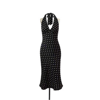 Fashionable, Bold and Beautiful DressBold and Sassy Retro Polka Dot Halter Maxi Dress