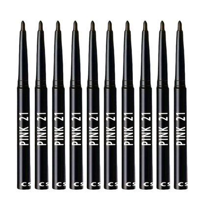 Fashionable, Bold and Beautiful Dress10Pcs Long-Lasting Black Eyeliner Pencils -Waterproof, Sweatproof and Smudge-Proof with Easy Twist  Eyeliner Pencils