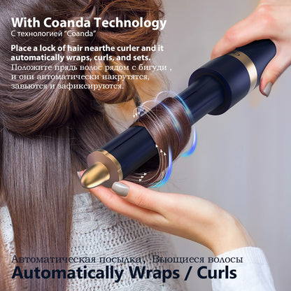 Negative Ion Hair Dryer Wrap 6 in 1 Multi-Styler Powerful Hair Dryer Brush Multi-Styler Auto-Wrap Curlers For Dyson Air wrap - Just The Fly Way