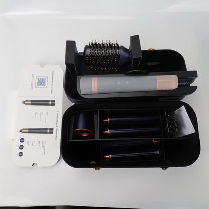 Negative Ion Hair Dryer Wrap 6 in 1 Multi-Styler Powerful Hair Dryer Brush Multi-Styler Auto-Wrap Curlers For Dyson Air wrap - Just The Fly Way