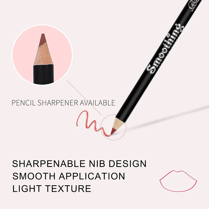 Fashionable, Bold and Beautiful Dress12 pcs Long-Lasting Lipstick Set with Professional Lip Liner Pencil and Matte Lip Gloss for Women Valentine's Day Gifts