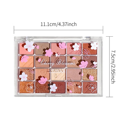 Fashionable, Bold and Beautiful Dress20-Color Eyeshadow Palette – Shimmer & Matte, Highly Pigmented, Blendable & Long-Lasting