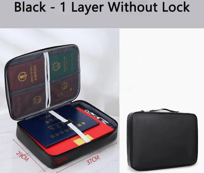 Locking Fireproof and Water Resistant Document Bag - Just The Fly Way
