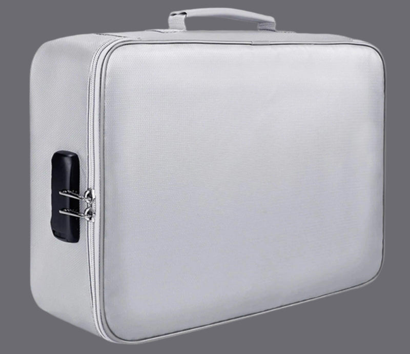 Locking Fireproof and Water Resistant Document Bag - Just The Fly Way