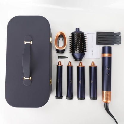 Negative Ion Hair Dryer Wrap 6 in 1 Multi-Styler Powerful Hair Dryer Brush Multi-Styler Auto-Wrap Curlers For Dyson Air wrap - Just The Fly Way