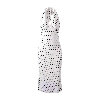 Fashionable, Bold and Beautiful DressBold and Sassy Retro Polka Dot Halter Maxi Dress