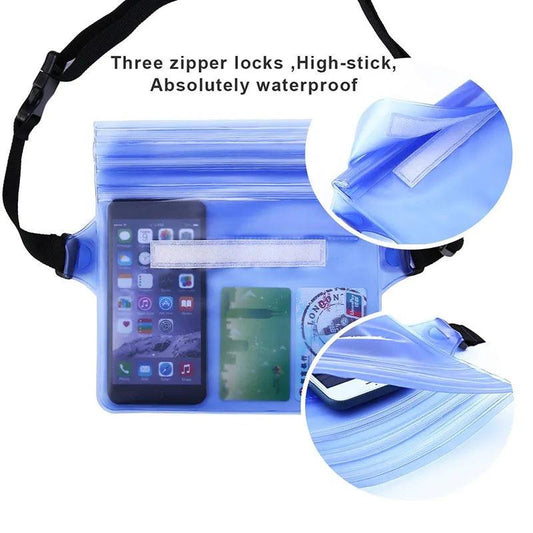 Waterproof Dry Bag Pouch For Beach Swimming, Boating, Fishing, Skiing - Just The Fly Way