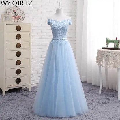 Variations of Lace-Up Off-Shoulder Blue Party Dress for Wedding, Prom, Homecoming, Mardi Gras by Lace-Up Off-Shoulder Blue Party Dress for Wedding, Prom, Homecoming, Mardi GrasApparel & Accessories > Clothing > Dresseswyhs-90l-lace-up-off-shoulder-long-middle-short-blue-ridesmaid-dresses-2025-new-sister-group-custom-party-prom-dress-toast-suitDress