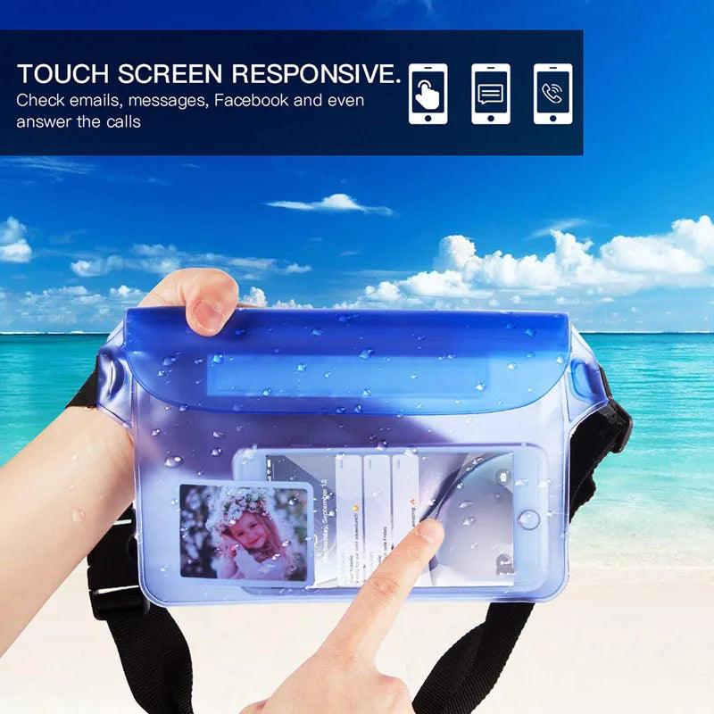 Waterproof Dry Bag Pouch For Beach Swimming, Boating, Fishing, Skiing - Just The Fly Way