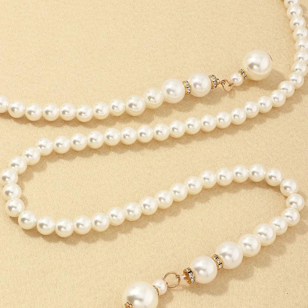 Women's Fashion Thin Waist Belt, Luxury Pearl Chain Waist Chain - Just The Fly Way