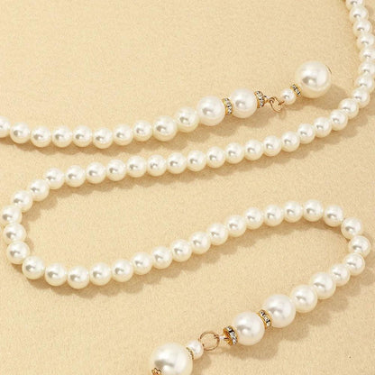 Women's Fashion Thin Waist Belt, Luxury Pearl Chain Waist Chain - Just The Fly Way