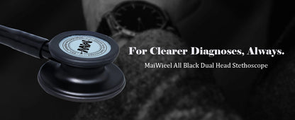 Fashionable, Bold and Beautiful DressMedical Double Sided Stethoscope Professional Portable Cardiology Stethoscope Medical Equipment Nurse Doctor Stethoscope