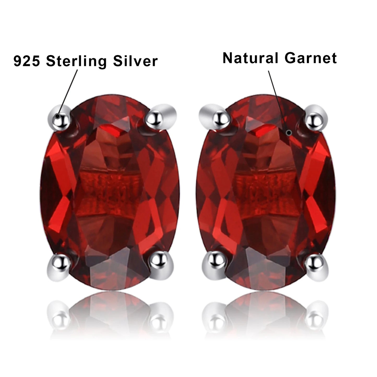 Fashionable, Bold and Beautiful DressJewelryPalace Rose Gold Yellow Gold Plated Oval Natural Amethyst Citrine Garnet Topaz Peridot 925 Sterling Silver Earrings Woman - Just The Fly Way