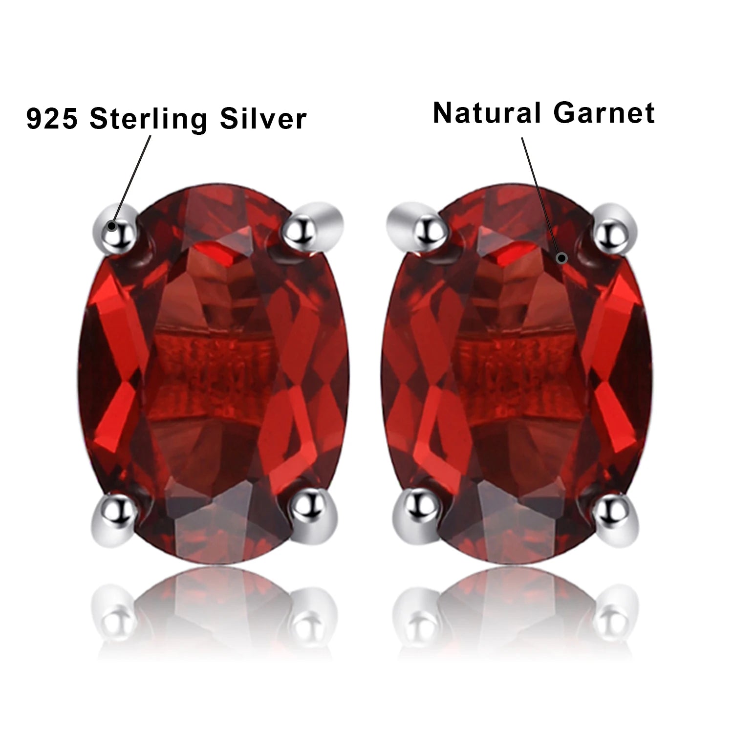 Fashionable, Bold and Beautiful DressJewelryPalace Rose Gold Yellow Gold Plated Oval Natural Amethyst Citrine Garnet Topaz Peridot 925 Sterling Silver Earrings Woman - Just The Fly Way