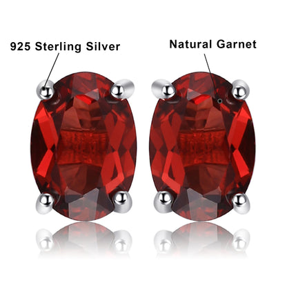 Fashionable, Bold and Beautiful DressJewelryPalace Rose Gold Yellow Gold Plated Oval Natural Amethyst Citrine Garnet Topaz Peridot 925 Sterling Silver Earrings Woman - Just The Fly Way