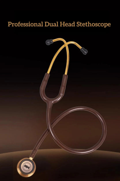 Fashionable, Bold and Beautiful DressMedical Double Sided Stethoscope Professional Portable Cardiology Stethoscope Medical Equipment Nurse Doctor Stethoscope