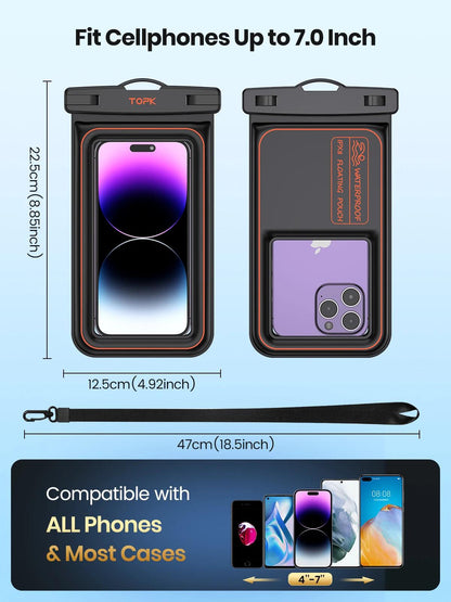 Waterproof Dry Bag / Phone Pouch IPX8 - Just The Fly Way