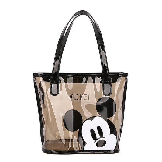 Disney Mickey Fashion Transparent Cartoon Print Bag, Personalized, Shoulder Bag - Just The Fly Way