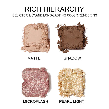 Fashionable, Bold and Beautiful DressJUJU DREAM 9-Color Eyeshadow Palette, Matte & Shimmer Finish, Soft Milk Tea Tones, Compact & Easy for Daily Student Makeup